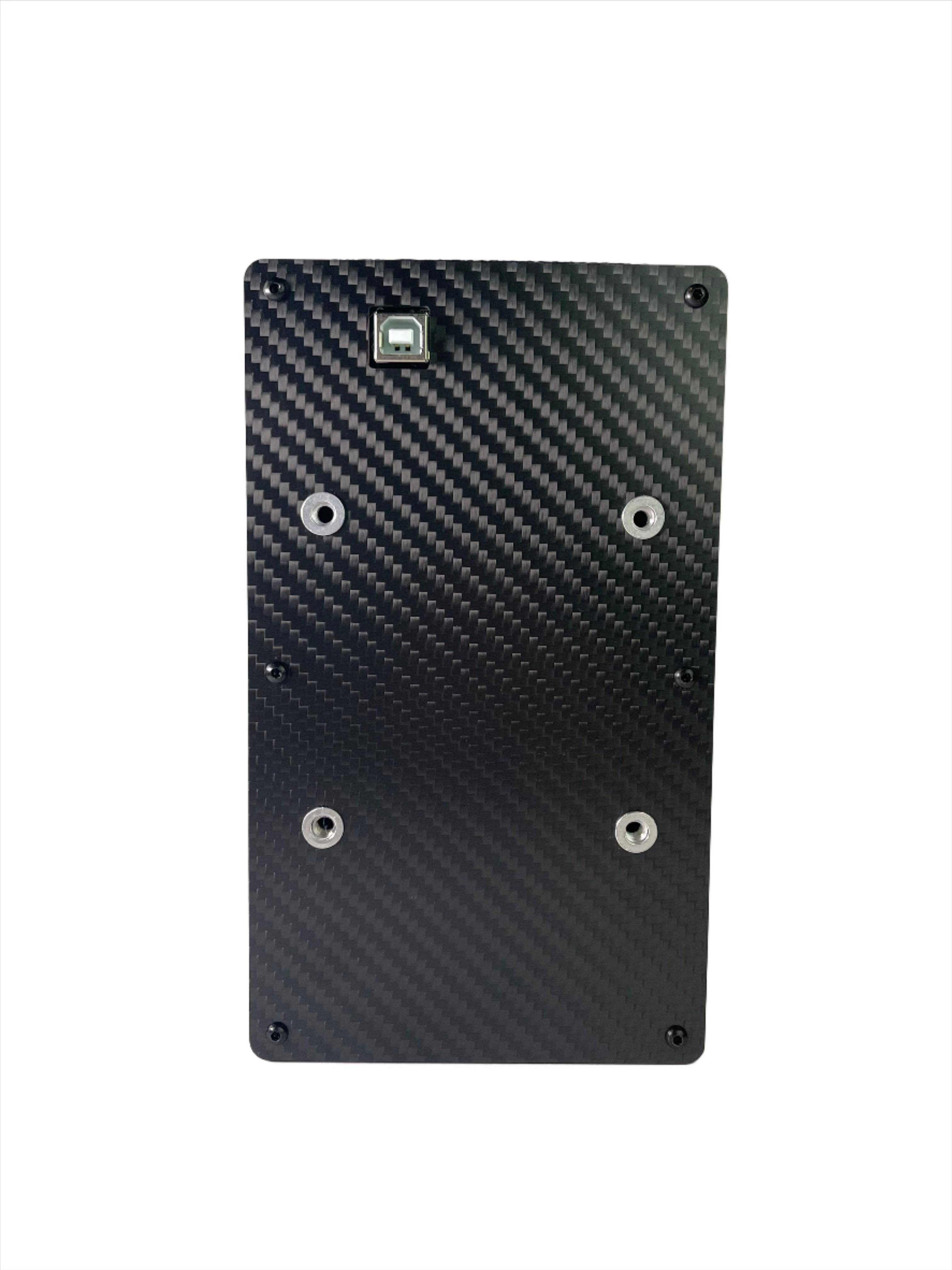 Apex Sim Racing Vertical Mount V1 Button Box with multiple buttons arranged vertically for racing simulation controls.