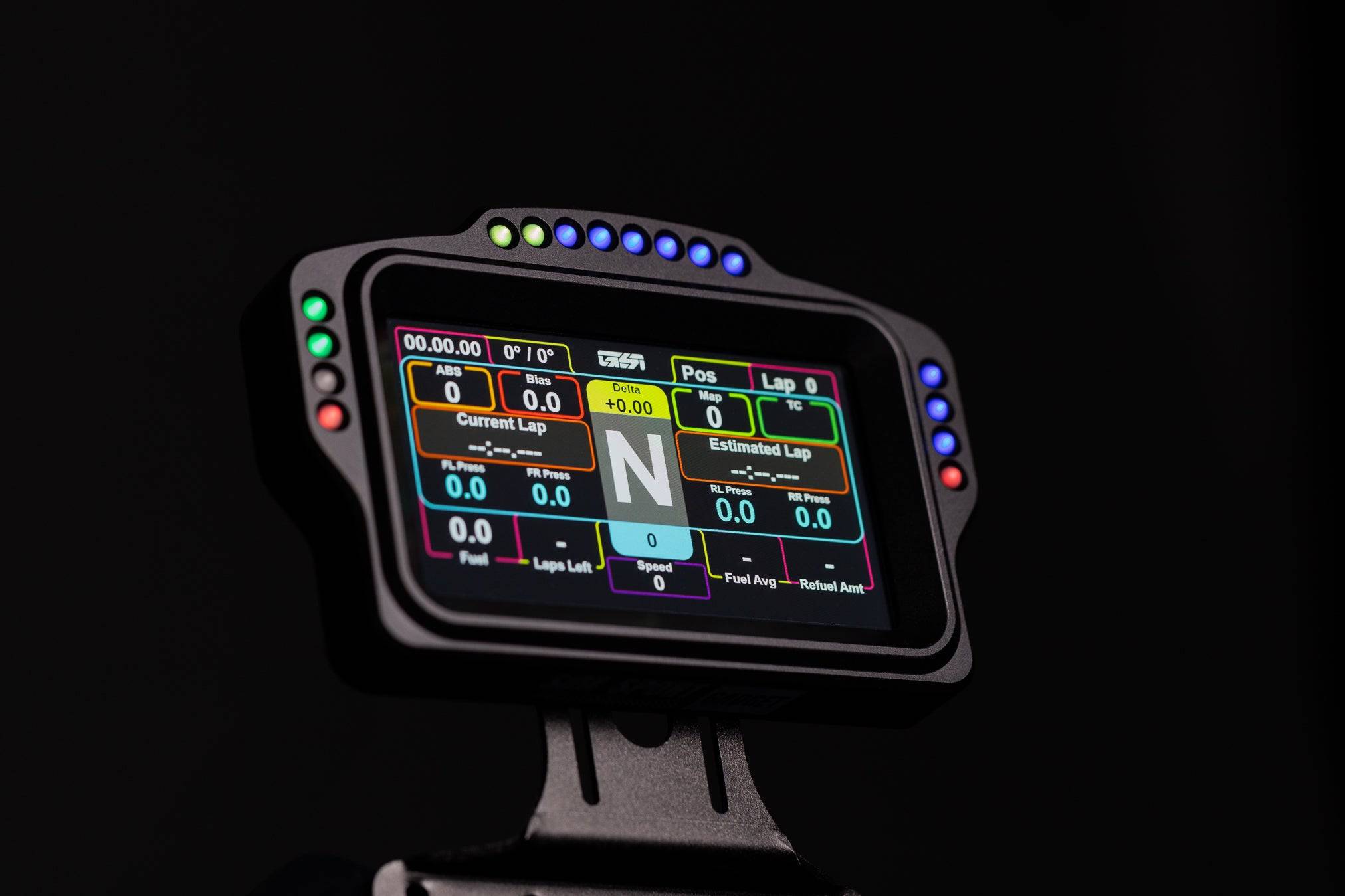 SimSportGadget SSG Dashboard Display DV-5 button box and dashes for racing simulation, shown without logo on a white background.
