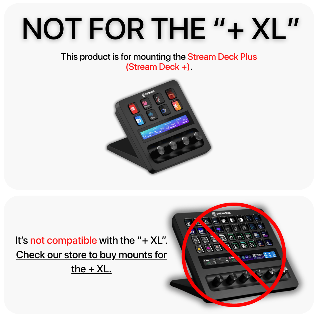 SimSportGadget Stream Deck mount with adjustable enclosure and mount for easy positioning of streaming control device