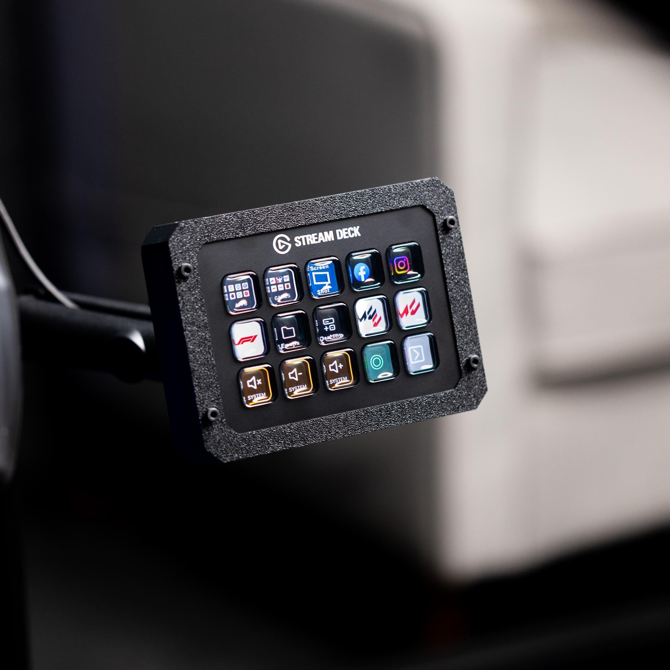 Stream Deck Enclosure With Adjustable Mount