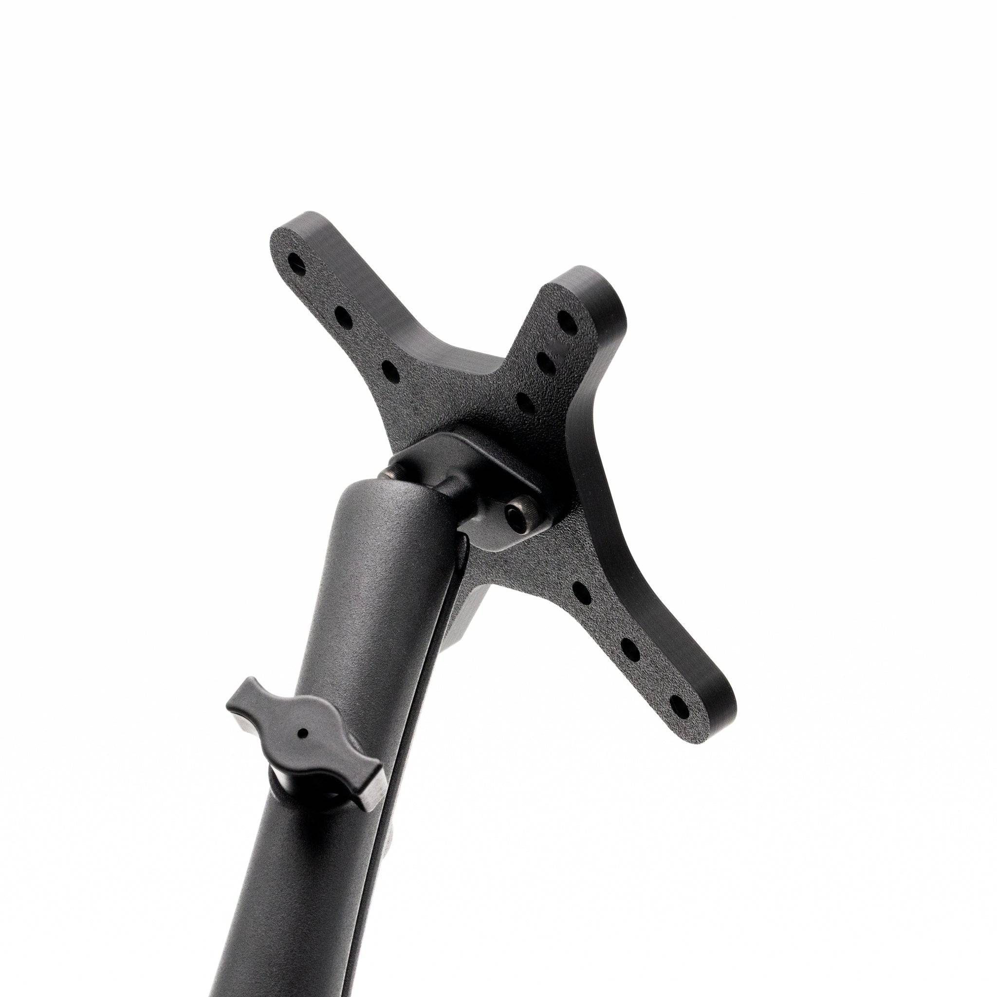 Heavy-duty VESA mount with 50mm, 75mm, 100mm arms for sim rig from SimSportGadget, designed for secure monitor attachment.