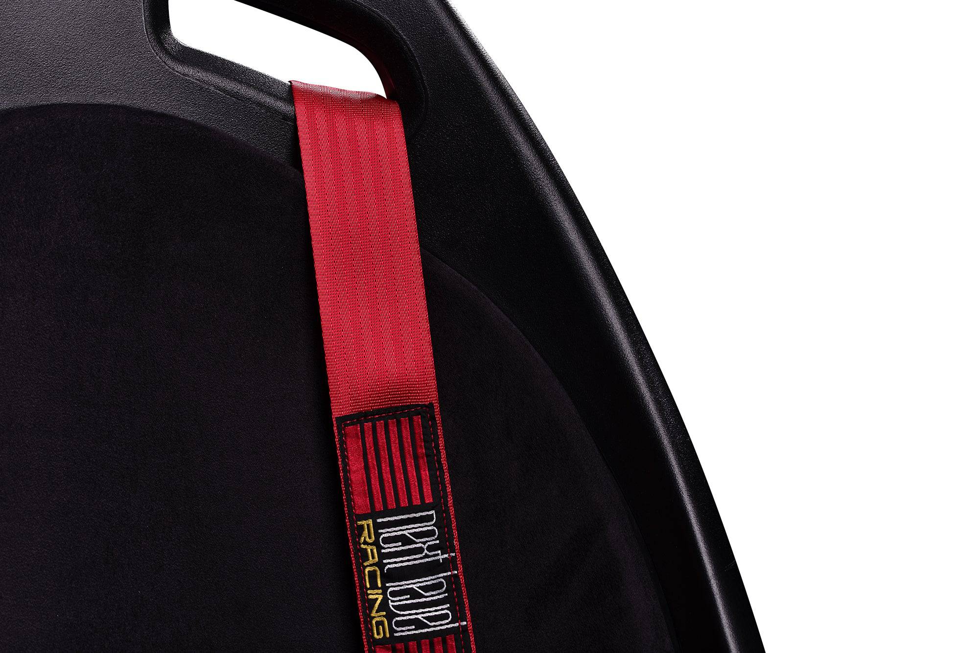 Next Level Racing Elite ES1 racing simulator seat, black and red gaming chair with ergonomic design and adjustable features.