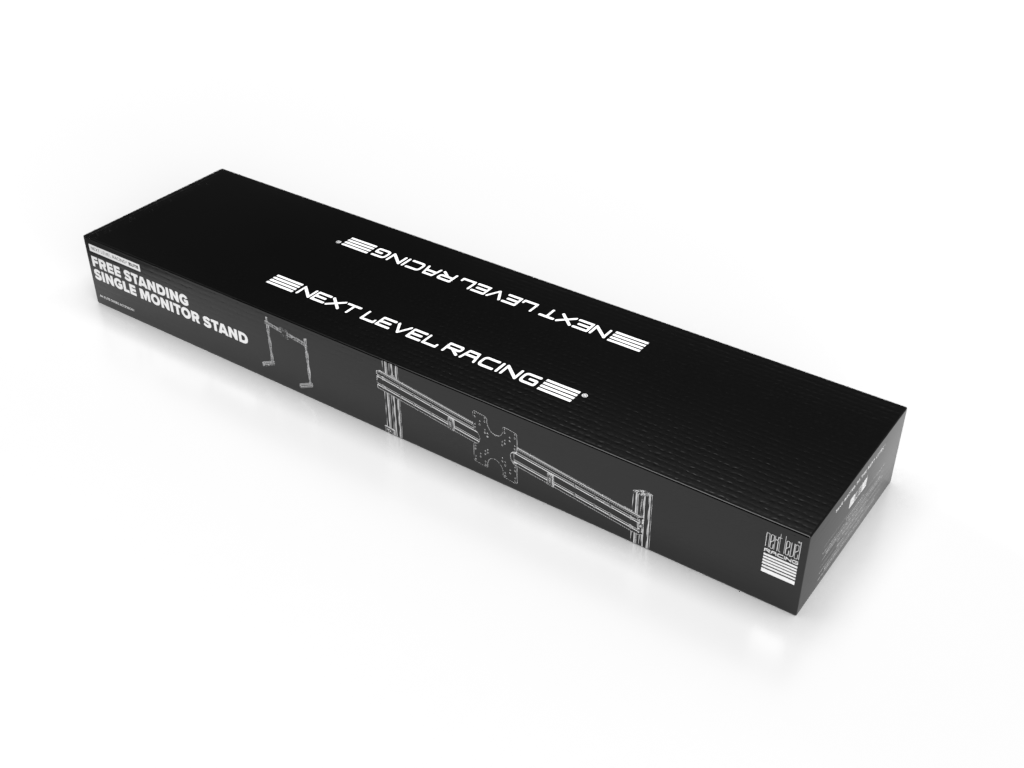 Next Level Elite Freestanding Single Monitor Stand-Carbon Grey NLR-E005