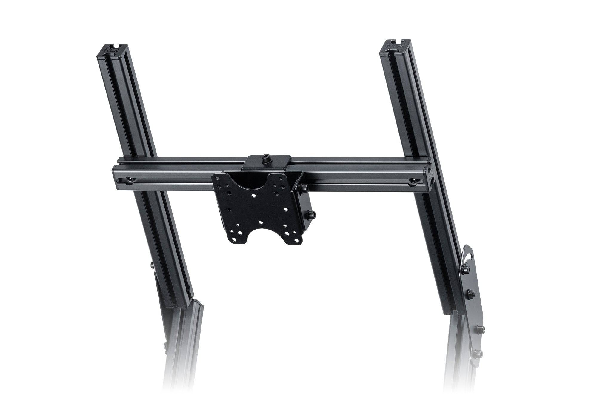 Next Level Racing Elite Direct Mount Overhead Monitor Add-on in black, designed for F-GT Elite racing simulator stand.