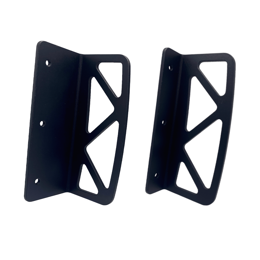 Asetek SimSports universal throttle pedal footrest in two sizes, black, with textured surface for enhanced grip during sim racing.
