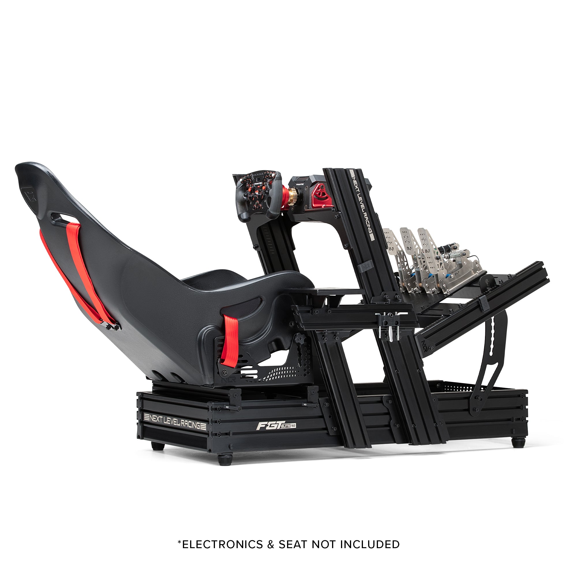 NEXT LEVEL RACING® ELITE 160 FRONT & SIDE MOUNT EDITION -BLACK EDITION - NLR-E026