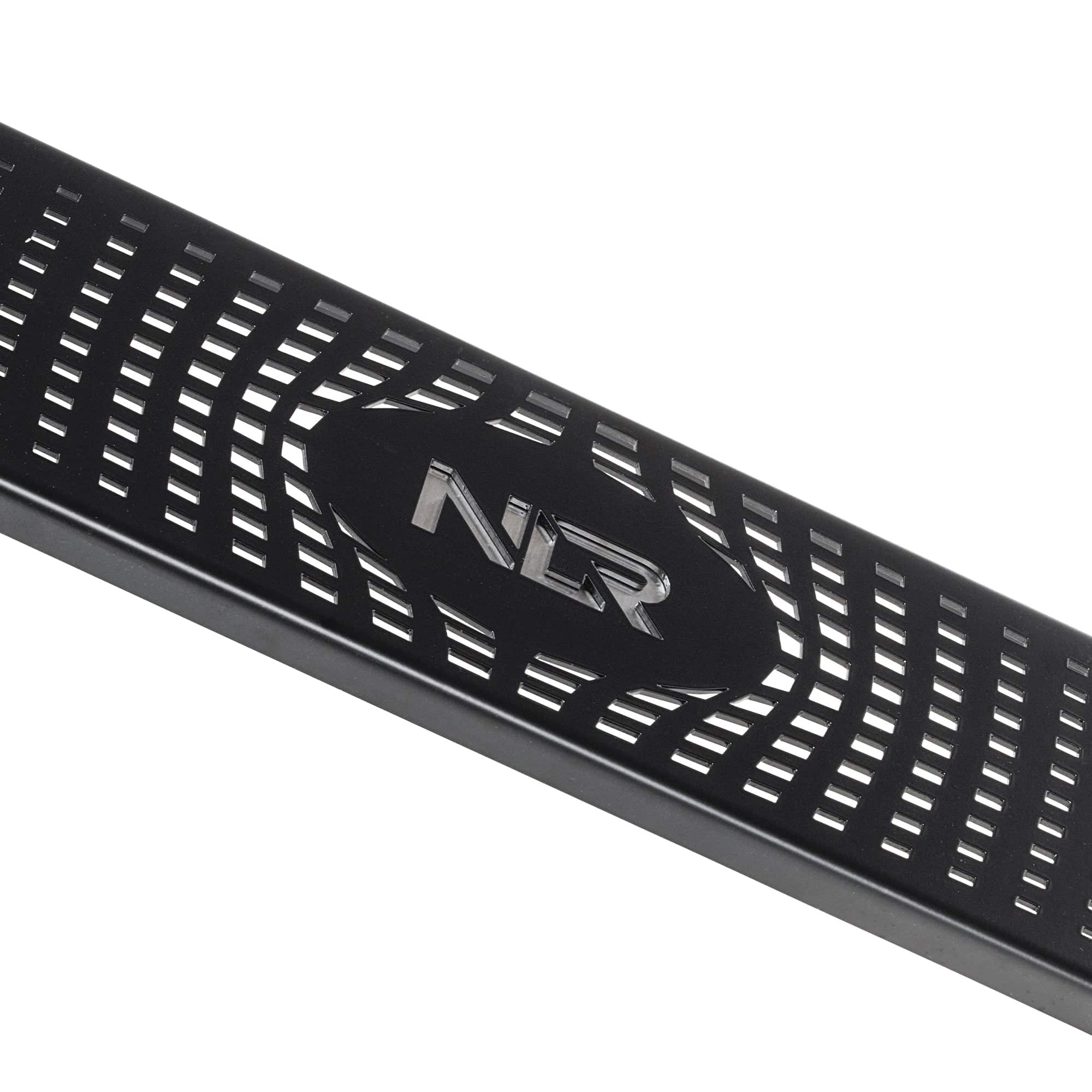 Next Level Racing Elite 160 black sim racing chassis with front and side mount design, shown from front and side angles.