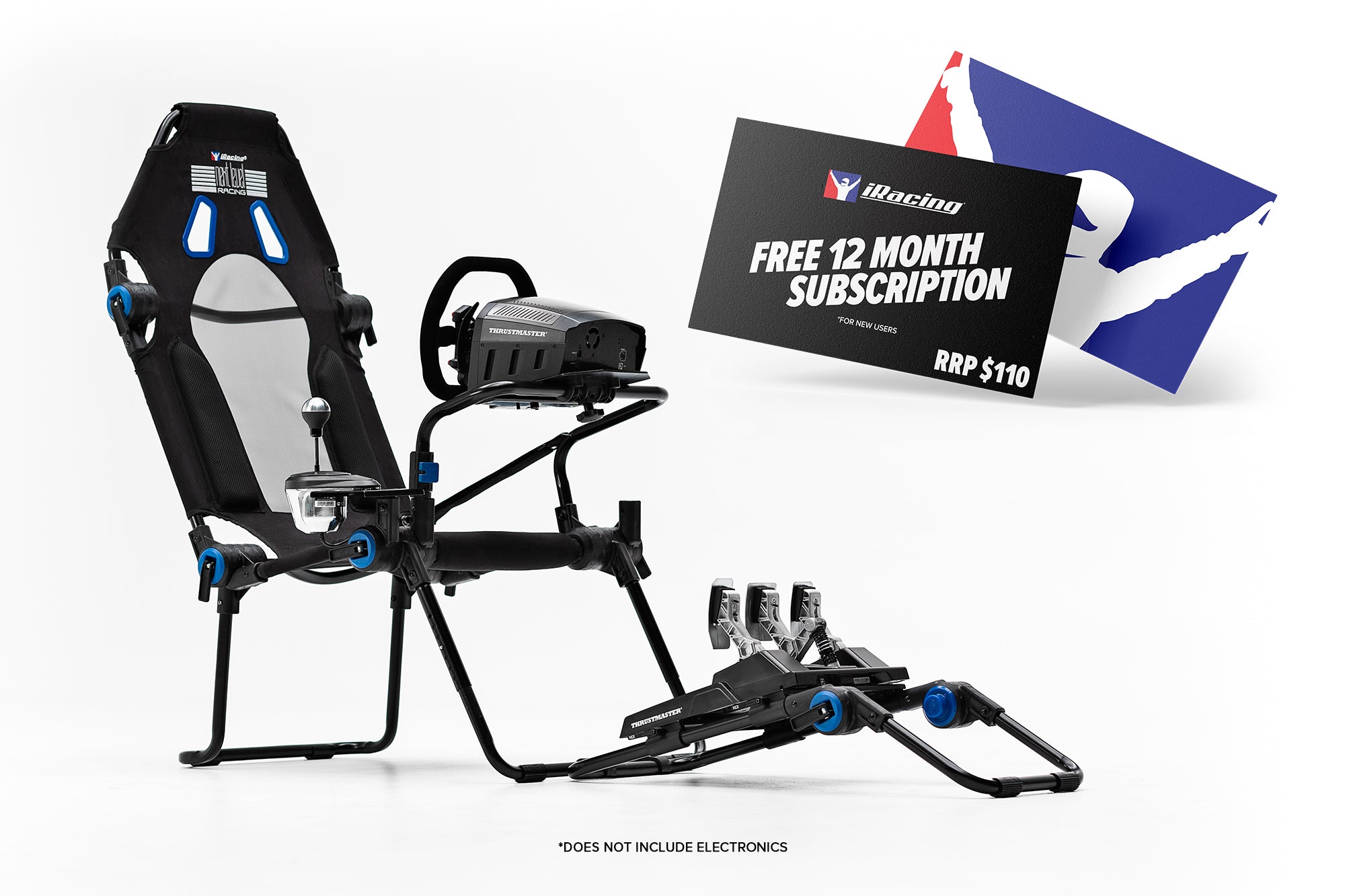 Next Level Racing F-GT Lite Formula and GT Foldable Simulator Cockpit iRacing Edition - NLR-S025