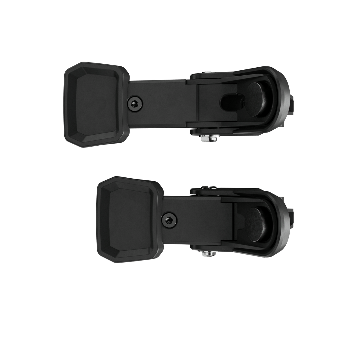 Asetek SimSports Magnetic Input Wheel Rim Paddles for racing sim controllers, shown attached to a black wheel rim.