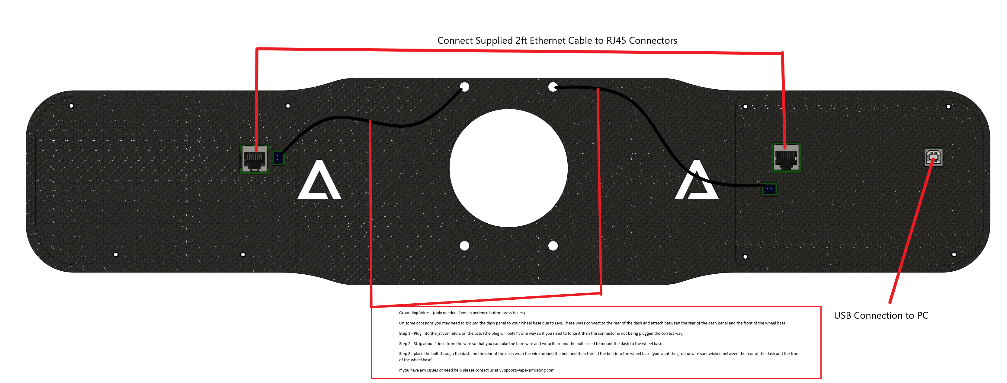 Fanatec Podium DD1 / DD2 Dash Board