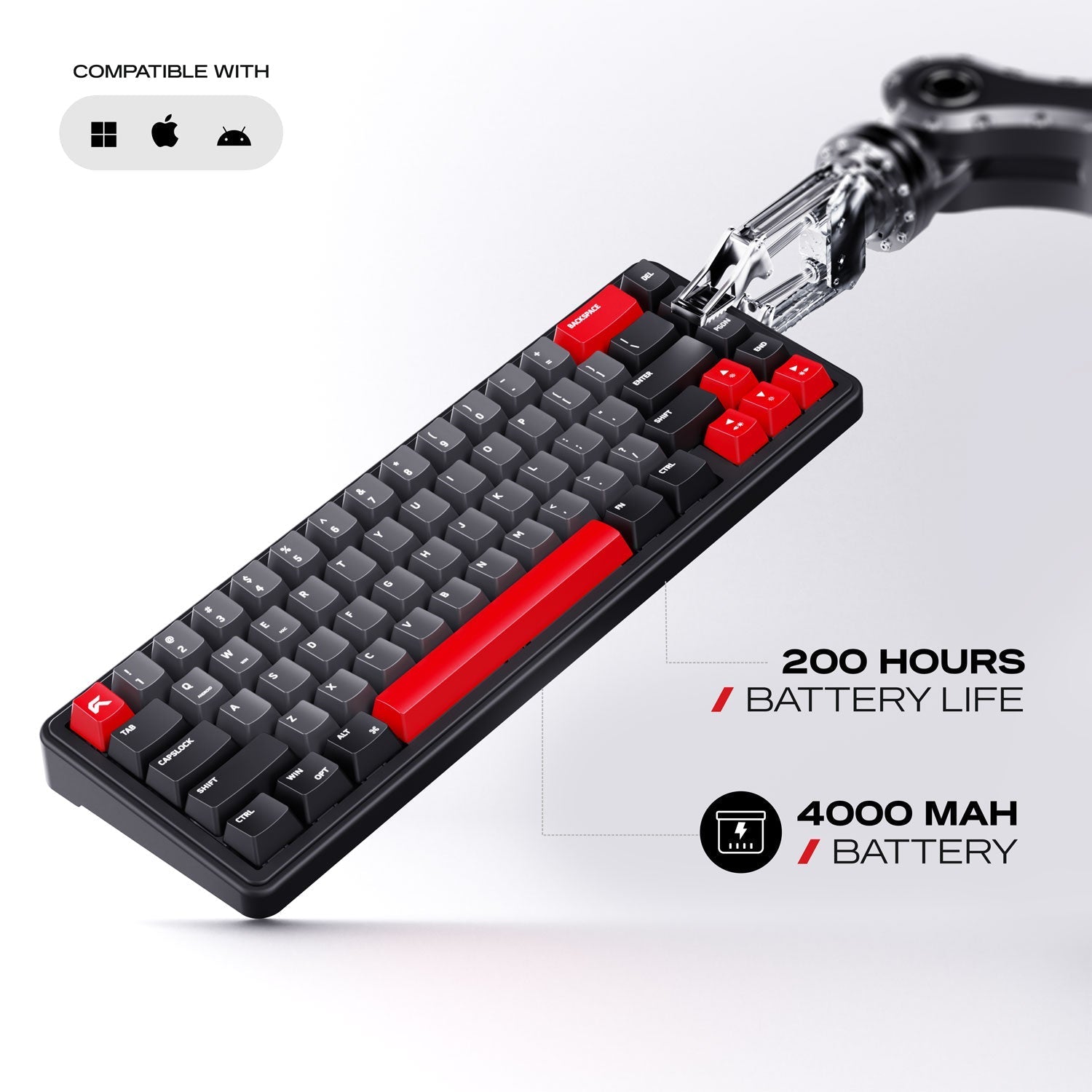 Akula 65 | Compact 65% Tri-Mode Gaming Keyboard