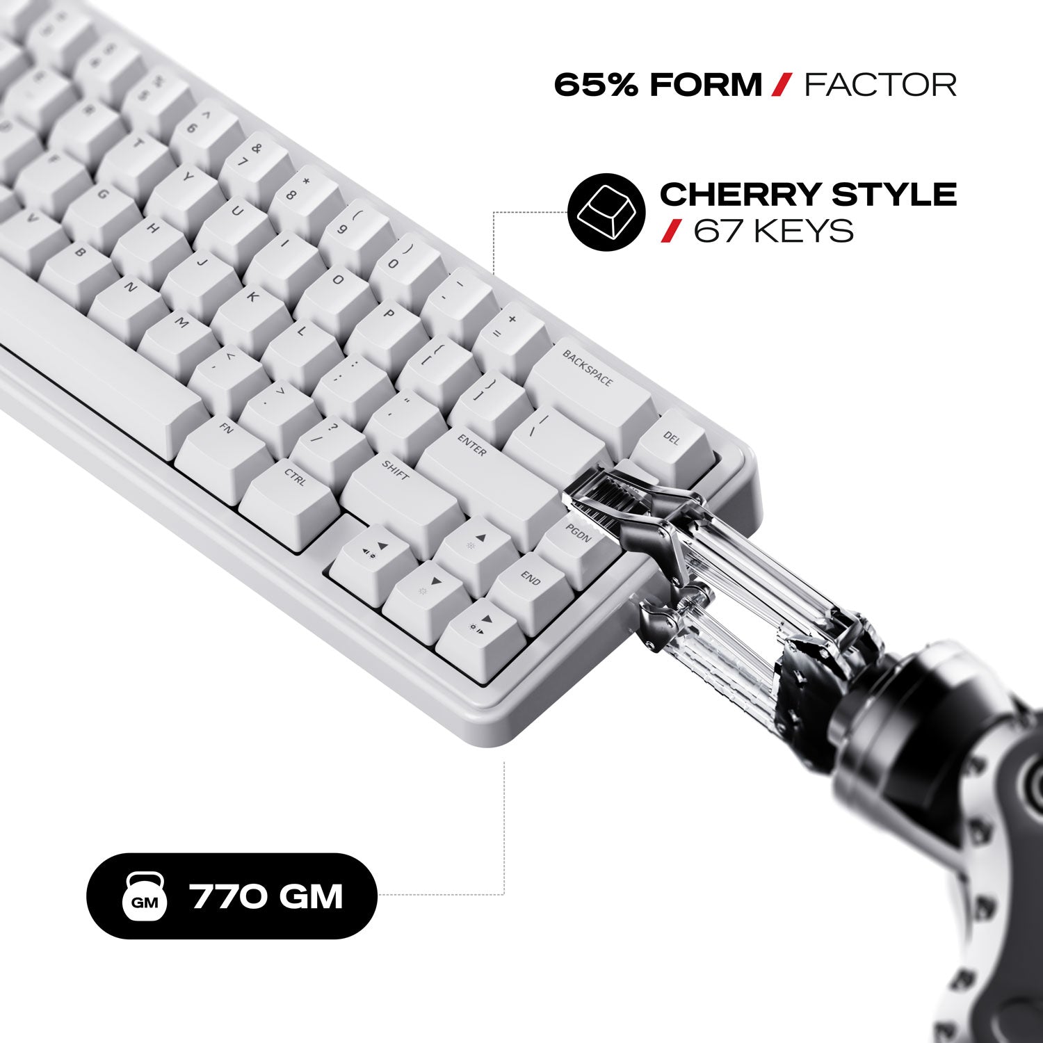 Akula 65 | Compact 65% Tri-Mode Gaming Keyboard