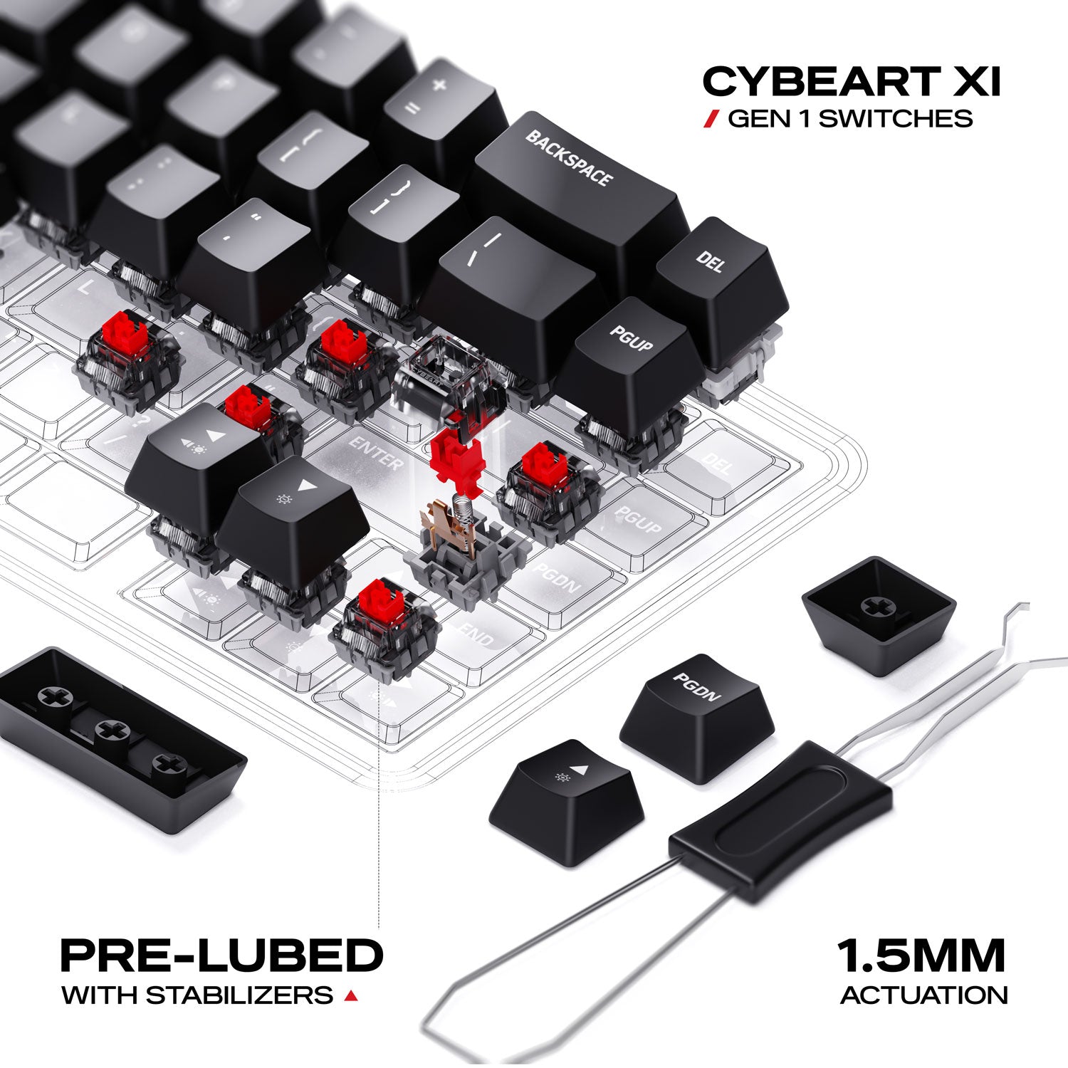 Akula 65 Lite | Compact 65% Wired Gaming Keyboard