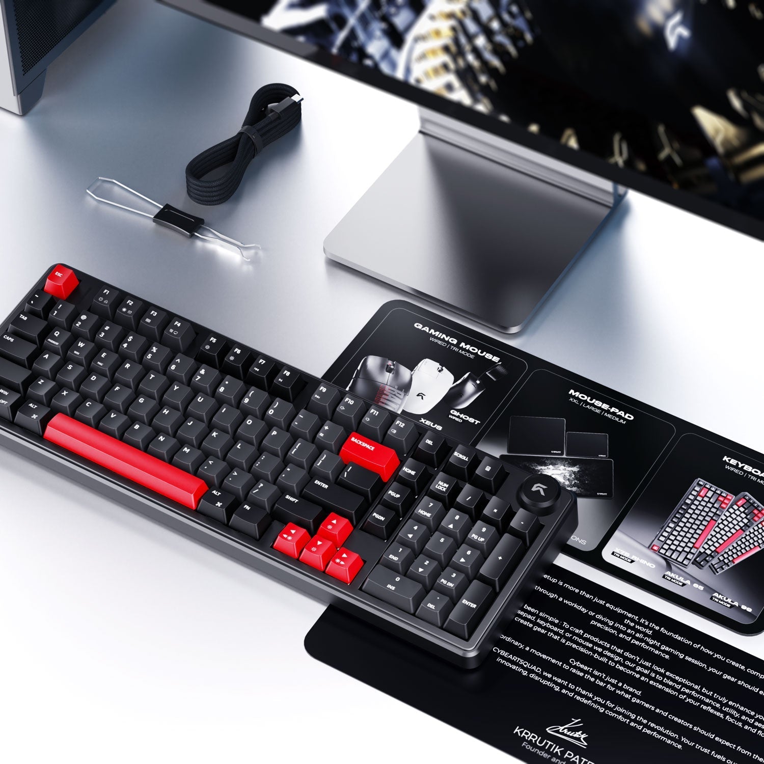 Akula 99 | Compact Full-Size Tri-Mode Gaming Keyboard