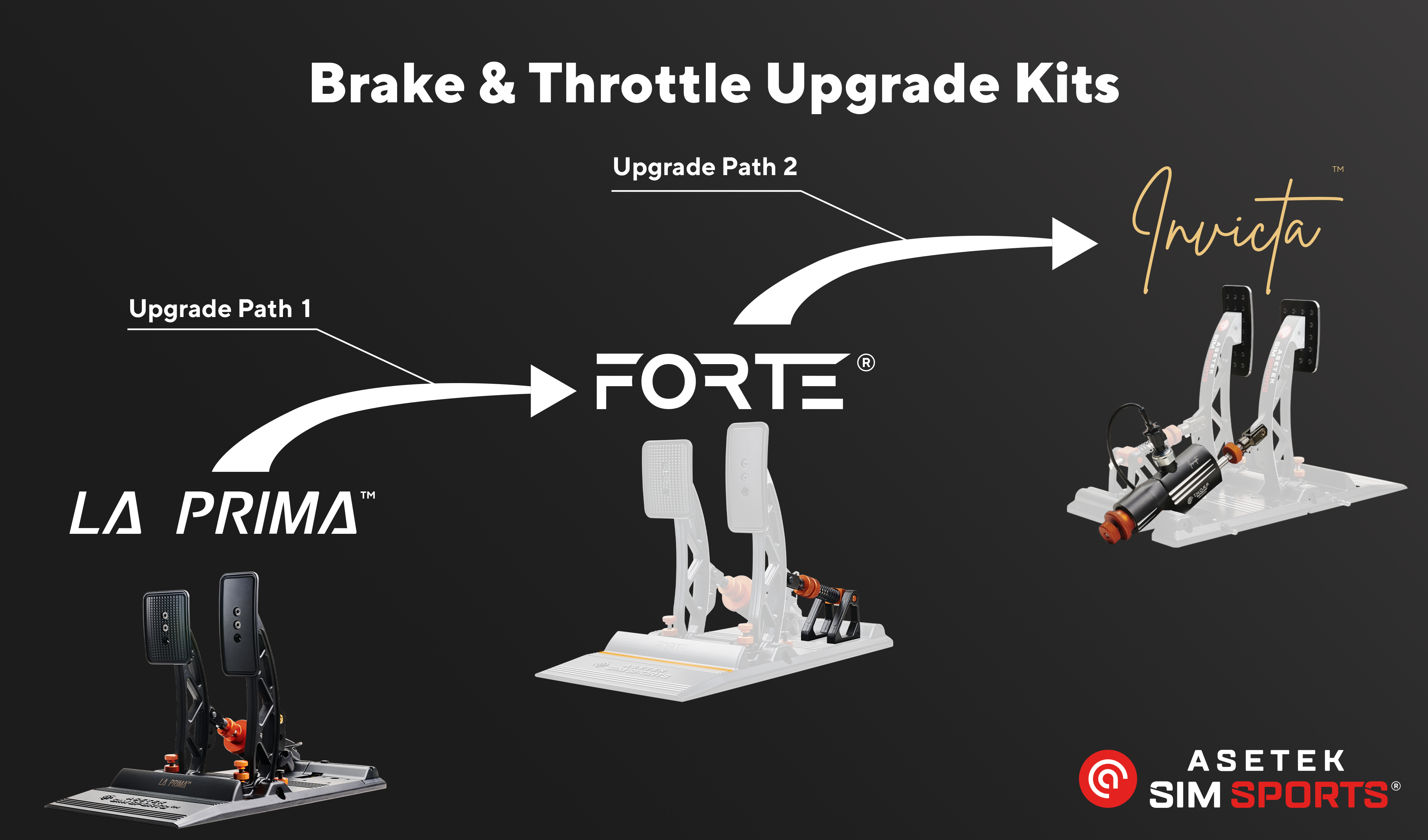 Asetek SimSports - Kit de mise à niveau Forte® vers Invicta™