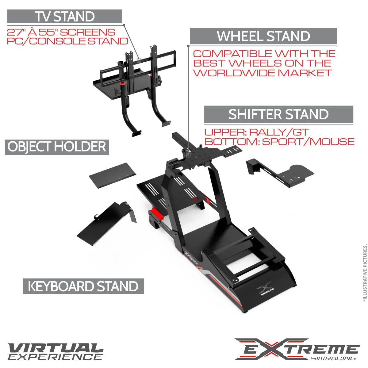 EXTREME SIM RACING CHASSIS 3.0 - FULL OF ACCESSORIES