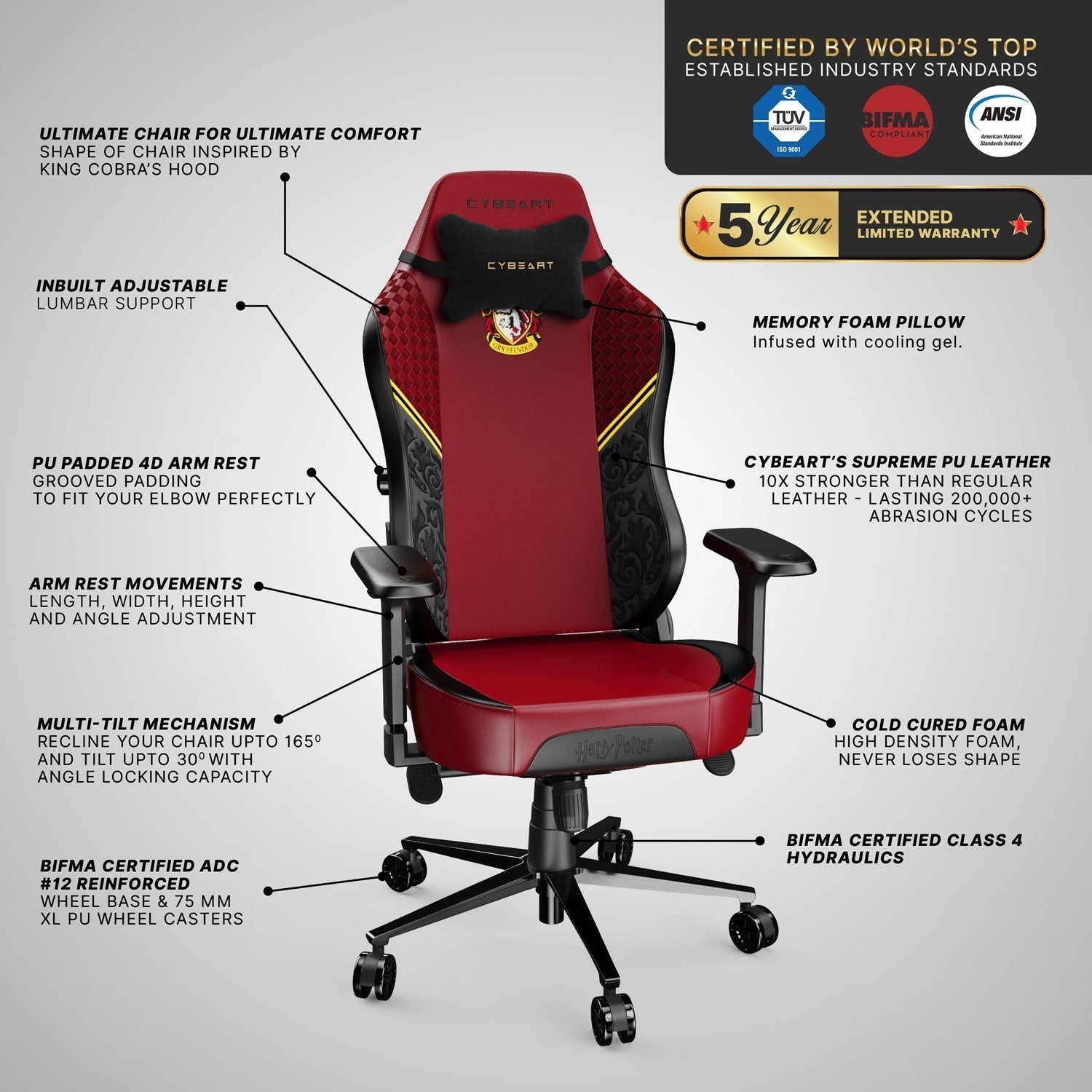 Gryffindor Gaming Chair