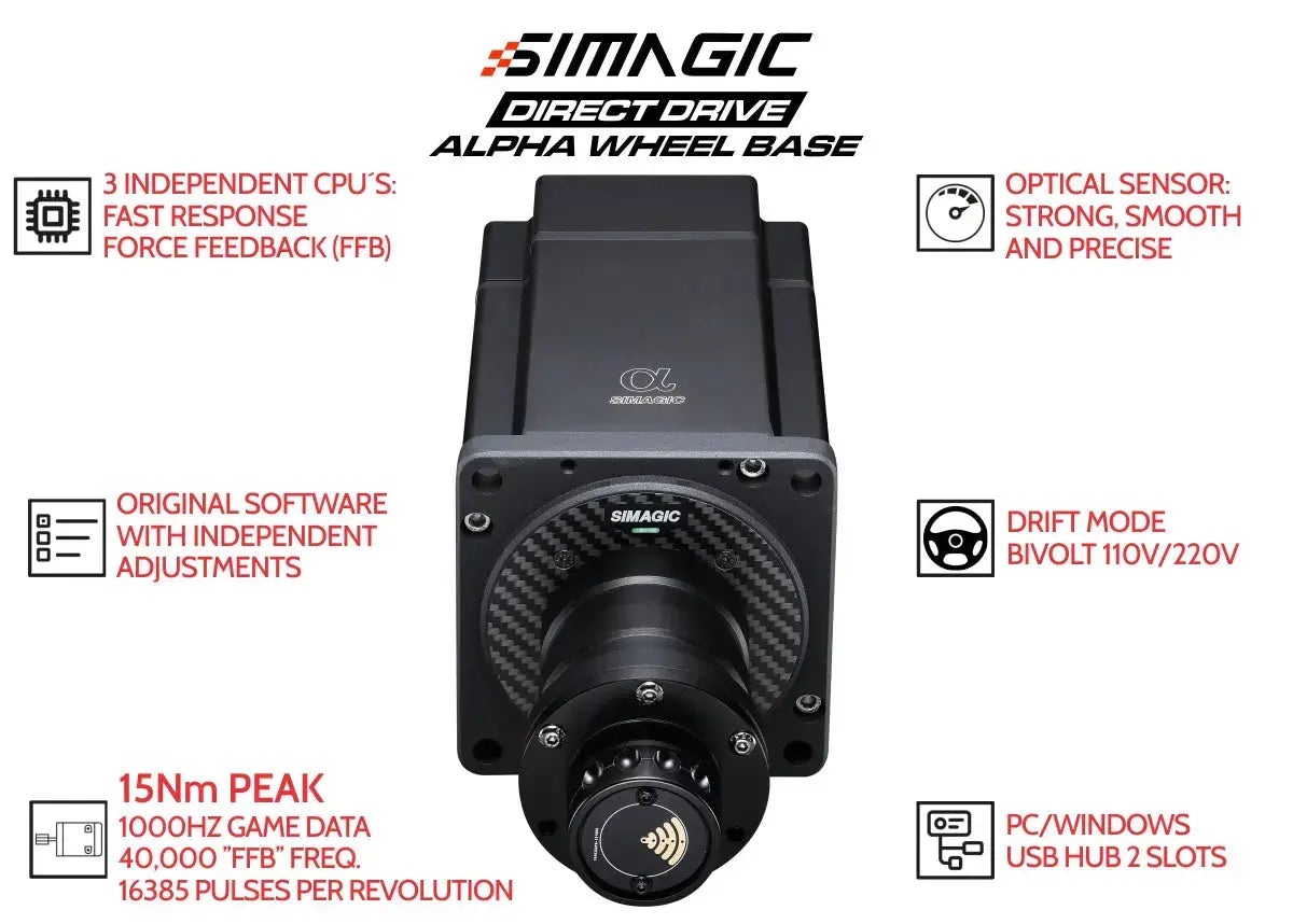 SIMAGIC DIRECT DRIVE ALPHA - 15 Nm