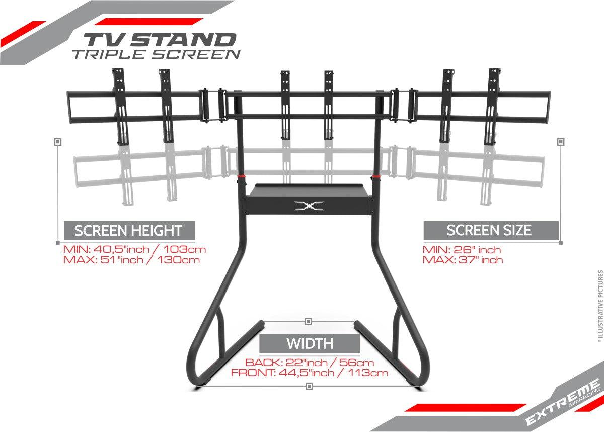 EXTREME TRIPLE SCREEN TV STAND