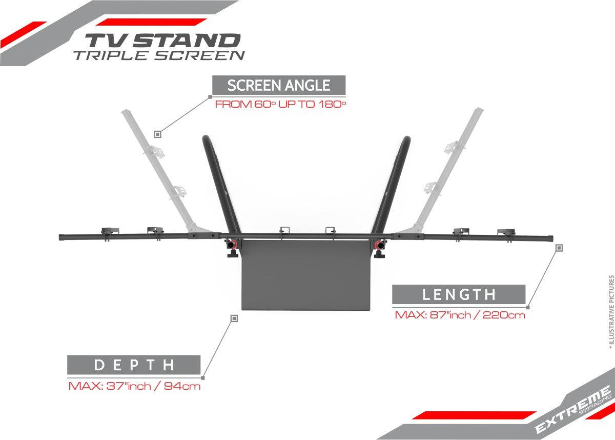 EXTREME TRIPLE SCREEN TV STAND