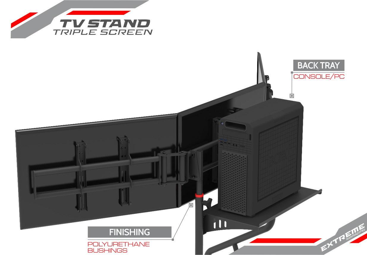 EXTREME TRIPLE SCREEN TV STAND