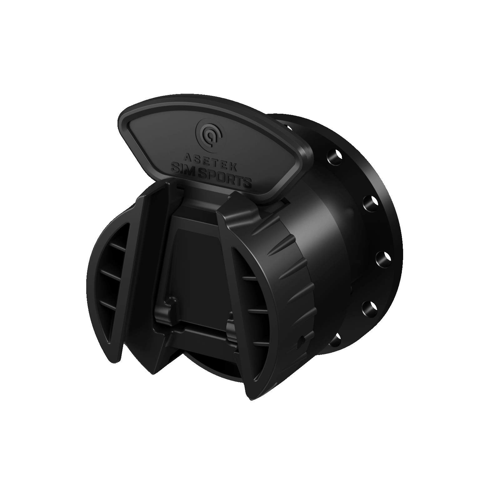Asetek SimSports Asetek Racing Universal QR Adapter USB-A for wheel rim accessories, black metal with connector details